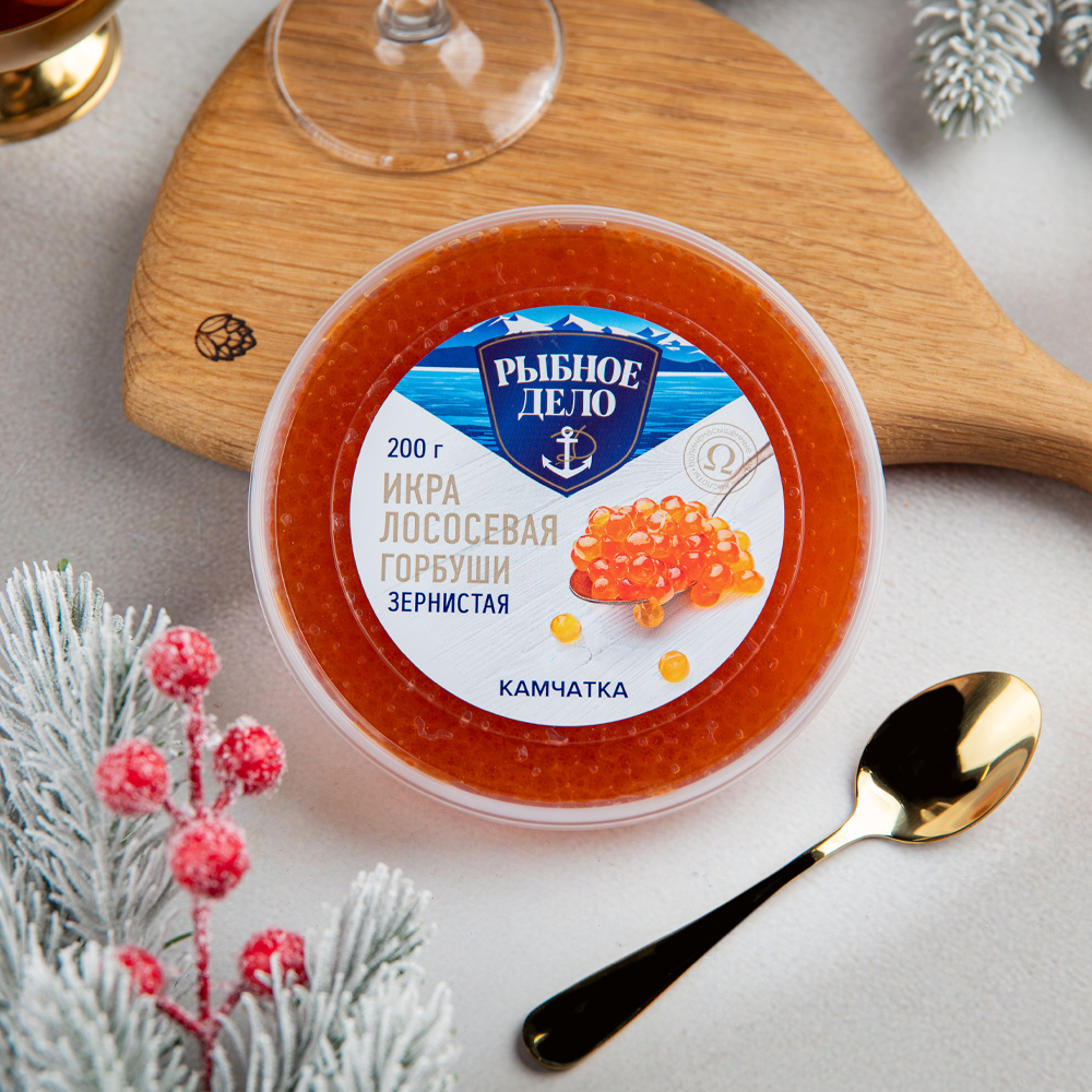Изображение товара Икра Лососевая Горбуши Рыбное Дело 200г