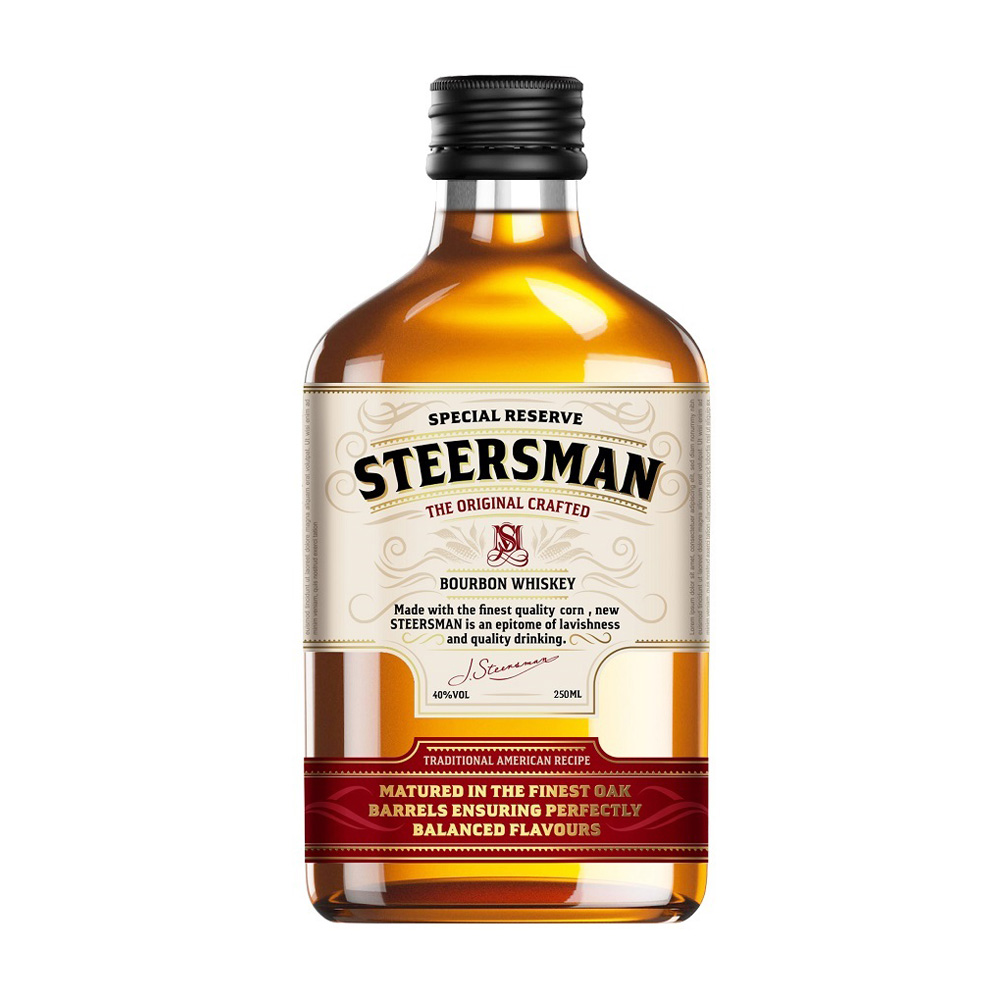 Изображение товара STEERSMAN Бурбон 40% 0.25 л