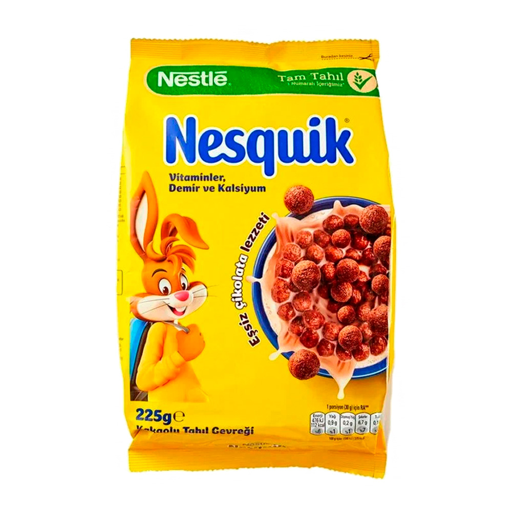 Изображение товара Nesquik Шарики Шоколадные 225 г — готовый завтрак, 365 сут
