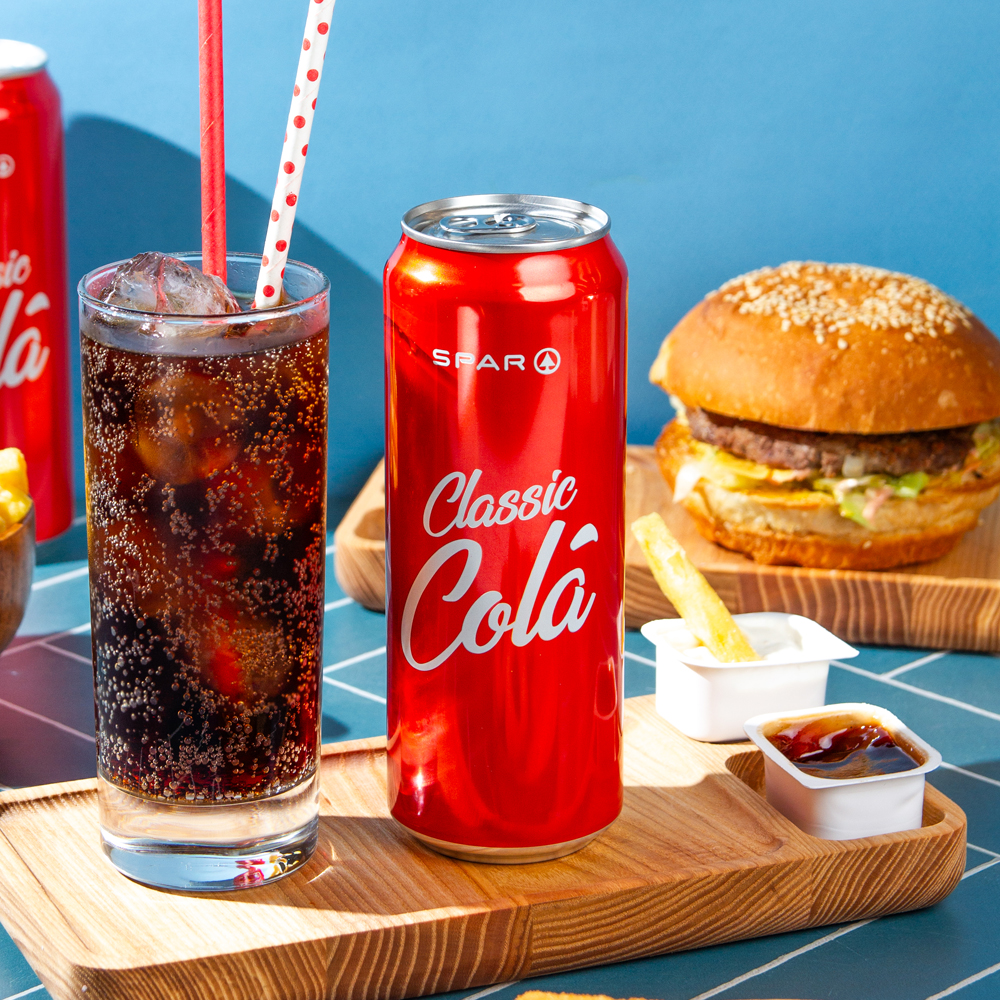 Изображение товара Напиток SPAR Classic Cola 0,45л ж/б