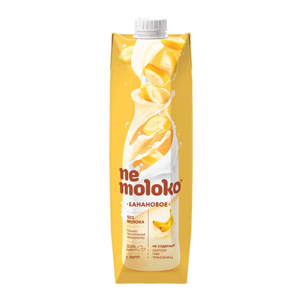 Изображение товара Напиток Соевый Nemoloko Банановый 1л