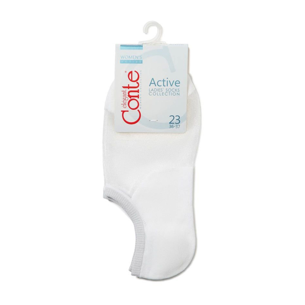 Изображение товара Conte Elegant Active носки женские ультракороткие белые