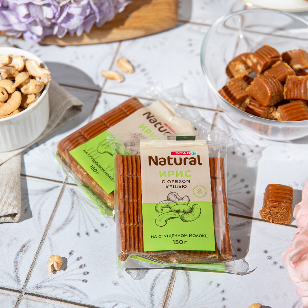 Изображение товара Ирис SPAR NATURAL с Орехом Кешью на Сгущенном Молоке 150г