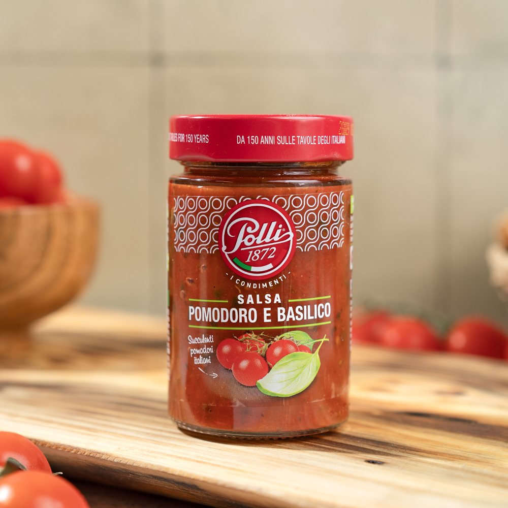 Купить соус polli томатный с базиликом 190г с доставкой на дом в ...