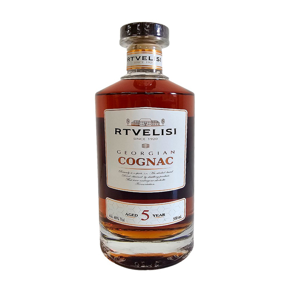Изображение товара Коньяк Грузинский Ртвелиси 5 Лет 40% 0,5л
