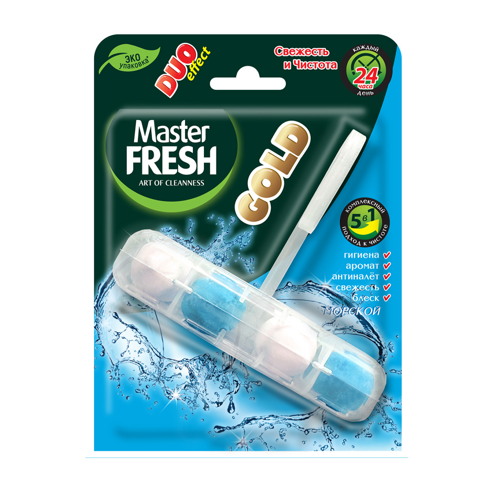 Изображение товара Подвеска для Унитаза Master Fresh Gold Морской 1шт