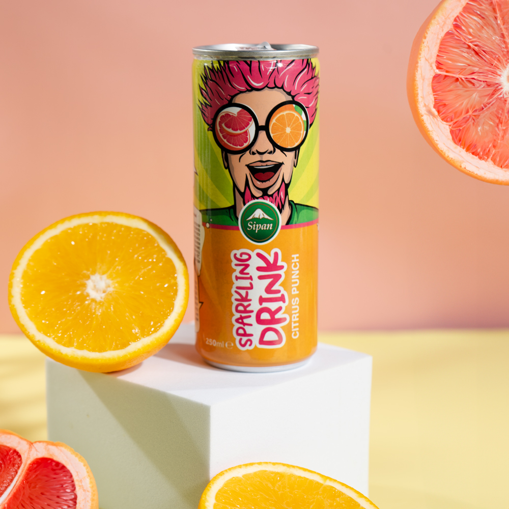 Изображение товара Напиток Газированный Sipan Цитрус 0,25л ж/б