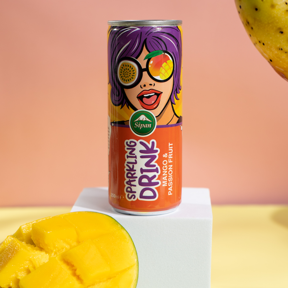 Изображение товара Напиток Газированный Sipan Манго Маракуйя 0,25л ж/б