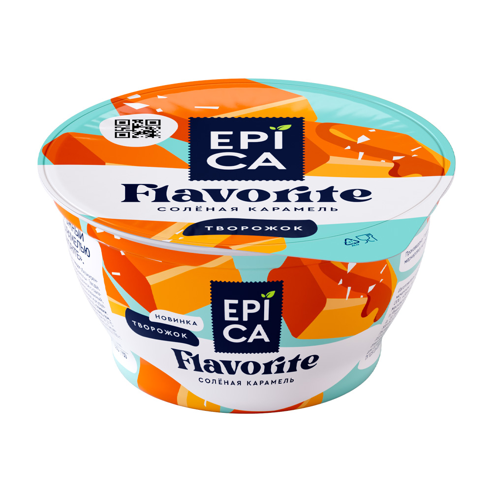 Изображение товара Десерт Творожный Epica Flavorite Соленая Карамель 7,6% 130г