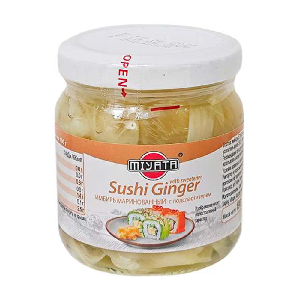 Изображение товара Маринованный имбирь Miyata 190 г