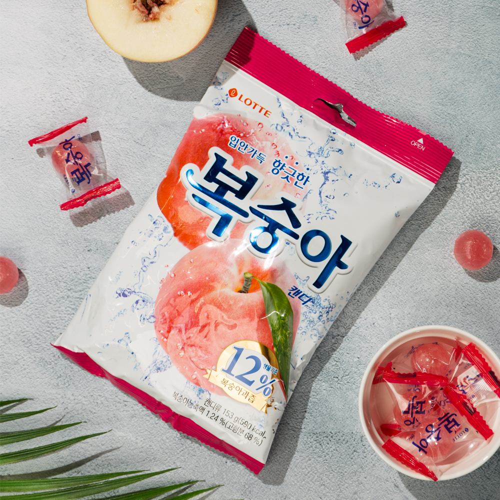 Изображение товара Карамель Леденцовая Lotte со Вкусом Персика 153г