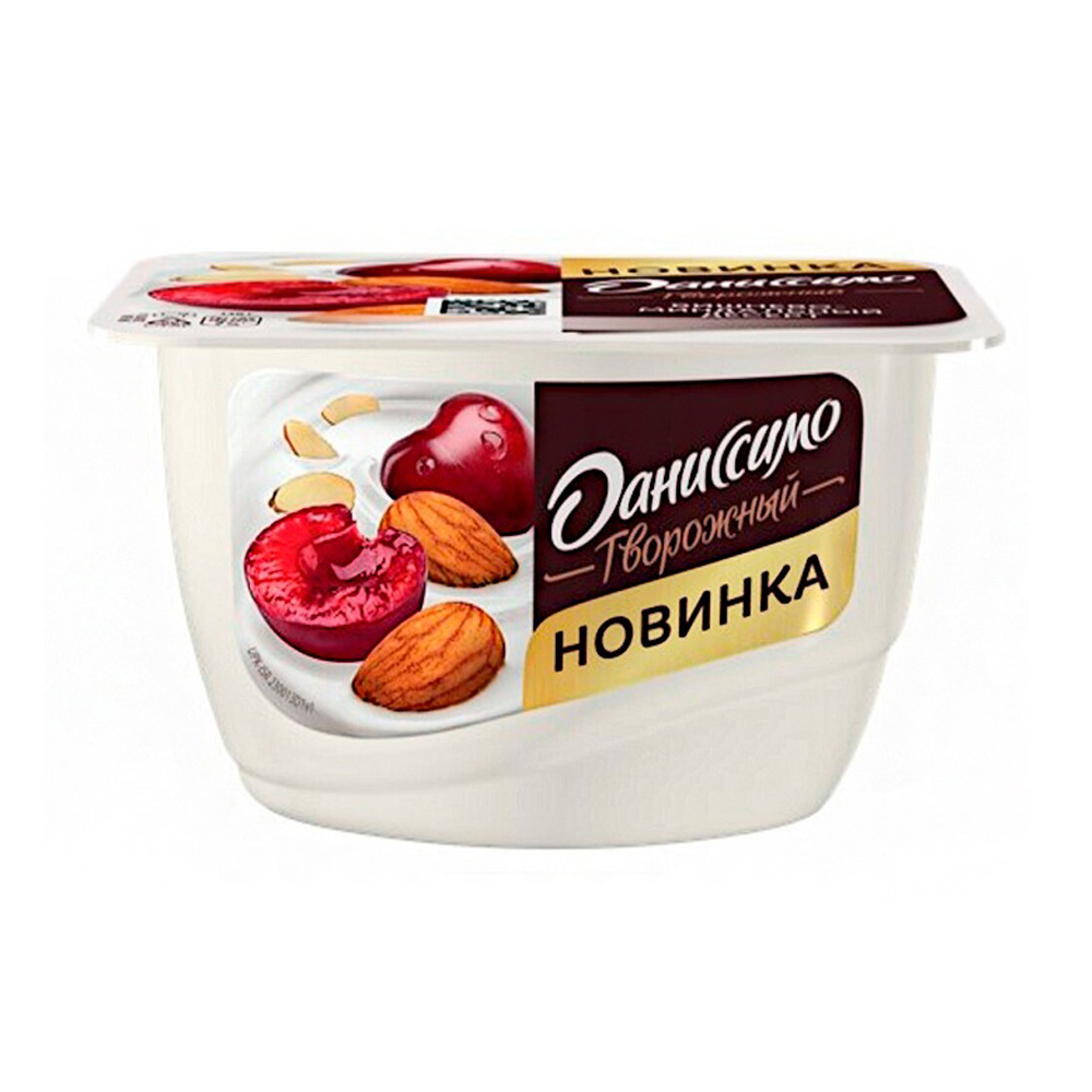 Изображение товара Продукт Творожный Даниссимо Вишня Миндаль 6,1% 130г