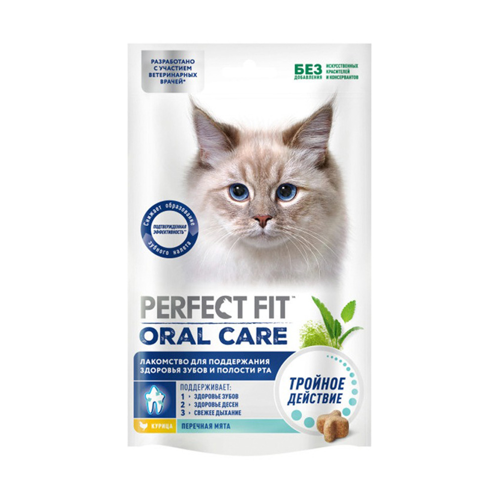 Изображение товара Лакомство для Кошек Perfect Fit Oral Care с Курицей 50г