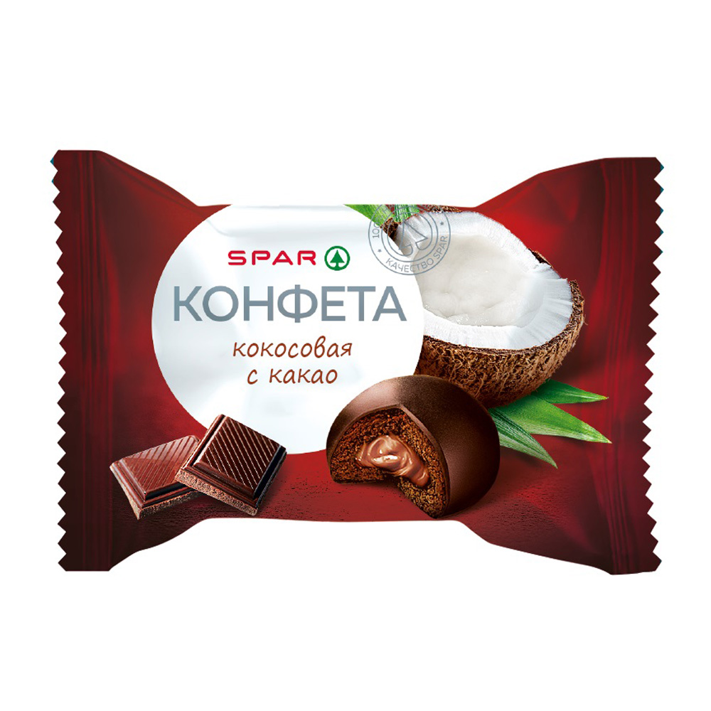 Купить конфеты spar кокосовые глазированные с какао с доставкой на дом ...