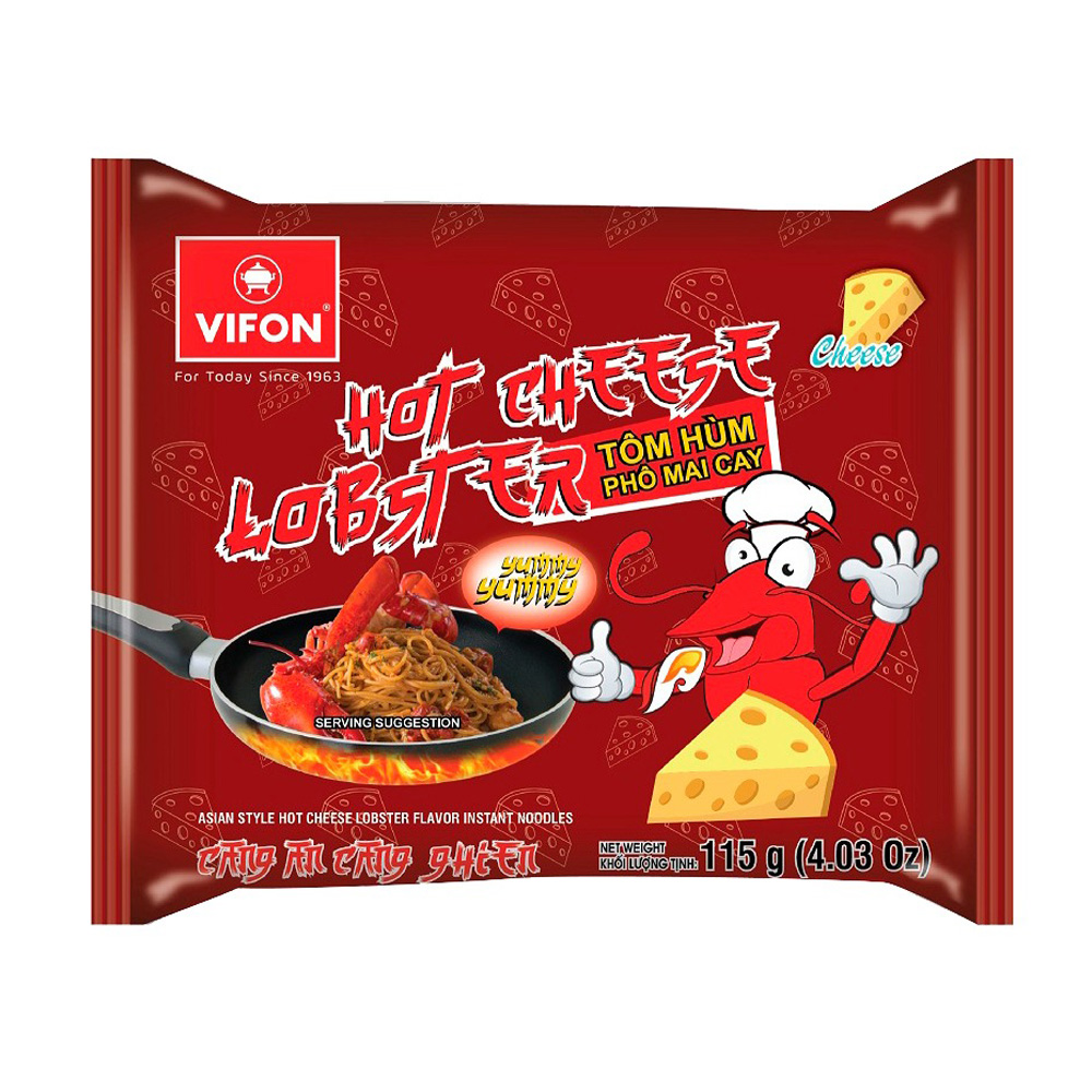 Изображение товара Лапша Быстрого Приготовления Vifon Вкус Сыра и Краба 115г