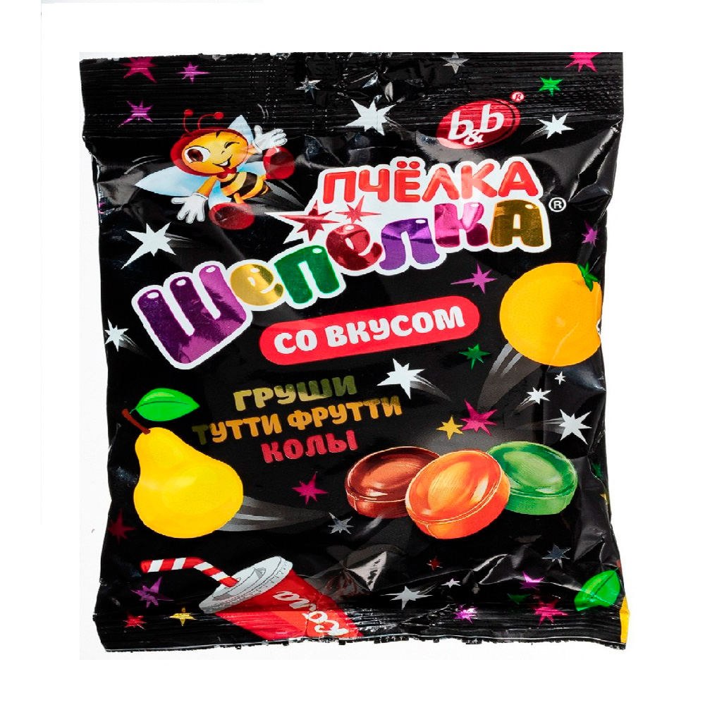 Изображение товара Карамель B&B Пчелка Шепелка Микс с Начинкой 180г