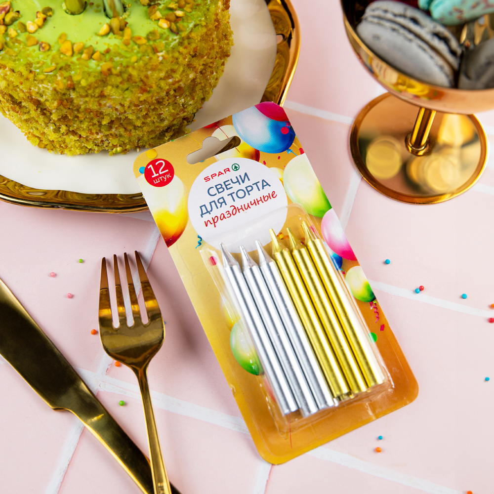 Изображение товара Свечи SPAR для Торта 12шт