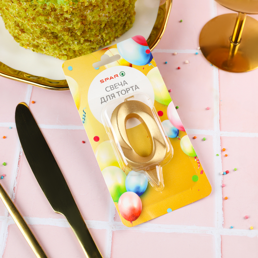 Изображение товара Свеча SPAR для Торта Цифра 0