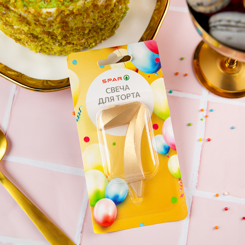 Изображение товара Свеча SPAR для Торта Цифра 7