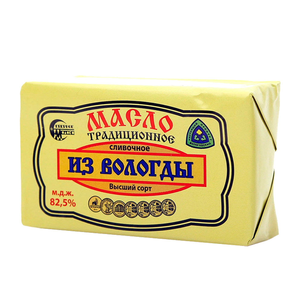 Купить масло сливочное из вологды традиционное 82,5% 180г с доставкой ...