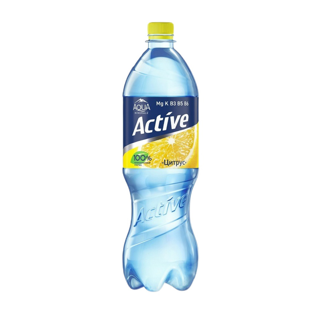 Изображение товара Aqua Minerale Active Цитрус 1 л — вода со вкусом цитрусовых