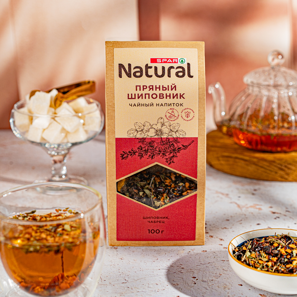 Изображение товара Чай SPAR NATURAL Пряный Шиповник
