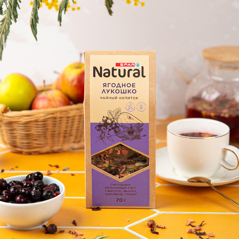 Изображение товара SPAR NATURAL Ягодное Лукошко — травяной чай, 70 г