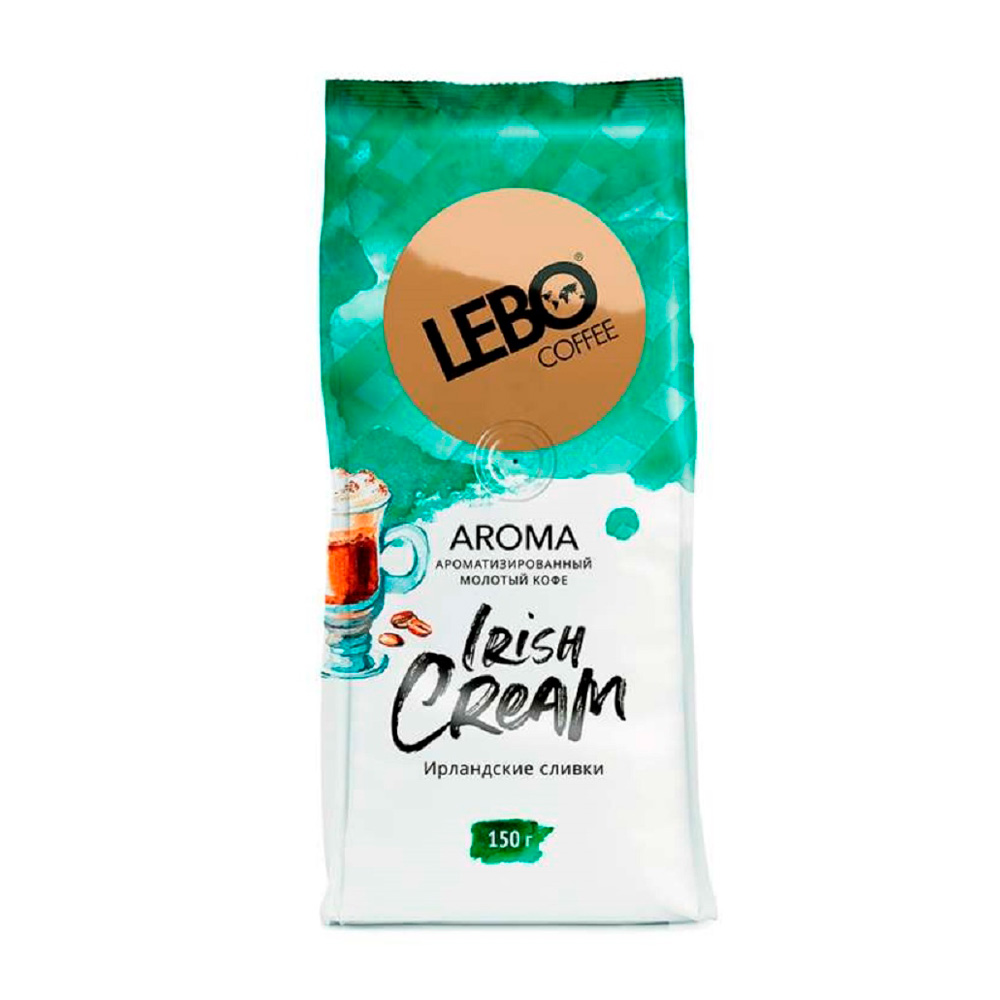 Изображение товара LEBO Aroma Irish Cream — молотый кофе 150 г