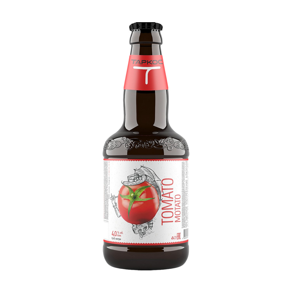 Изображение товара Пивной Напиток Таркос Томато Мотато 4% 0,45л Стекло