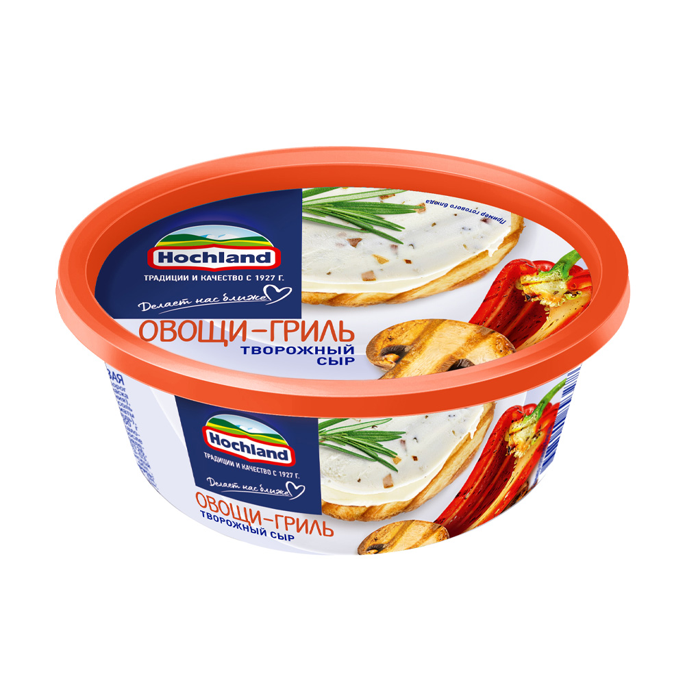 Изображение товара Сыр Творожный Hochland Овощи Гриль 60% 140г