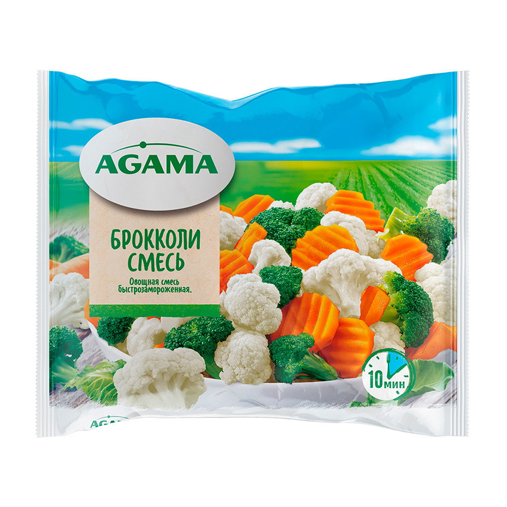 Изображение товара Смесь Овощная Agama Брокколи Замороженная 400г