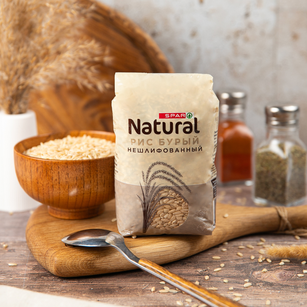 Изображение товара Рис SPAR NATURAL Бурый 500г