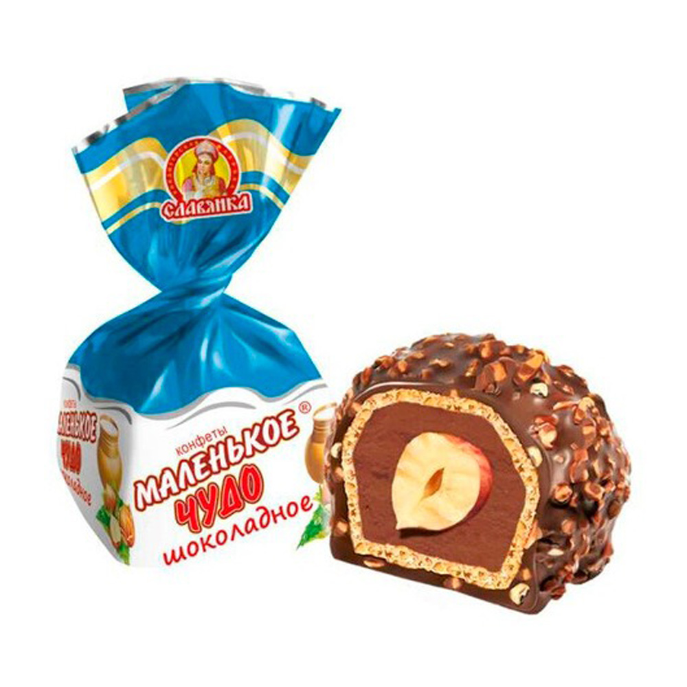 Изображение товара Славянка Маленькое чудо — шоколадные весовые конфеты, 180 суток