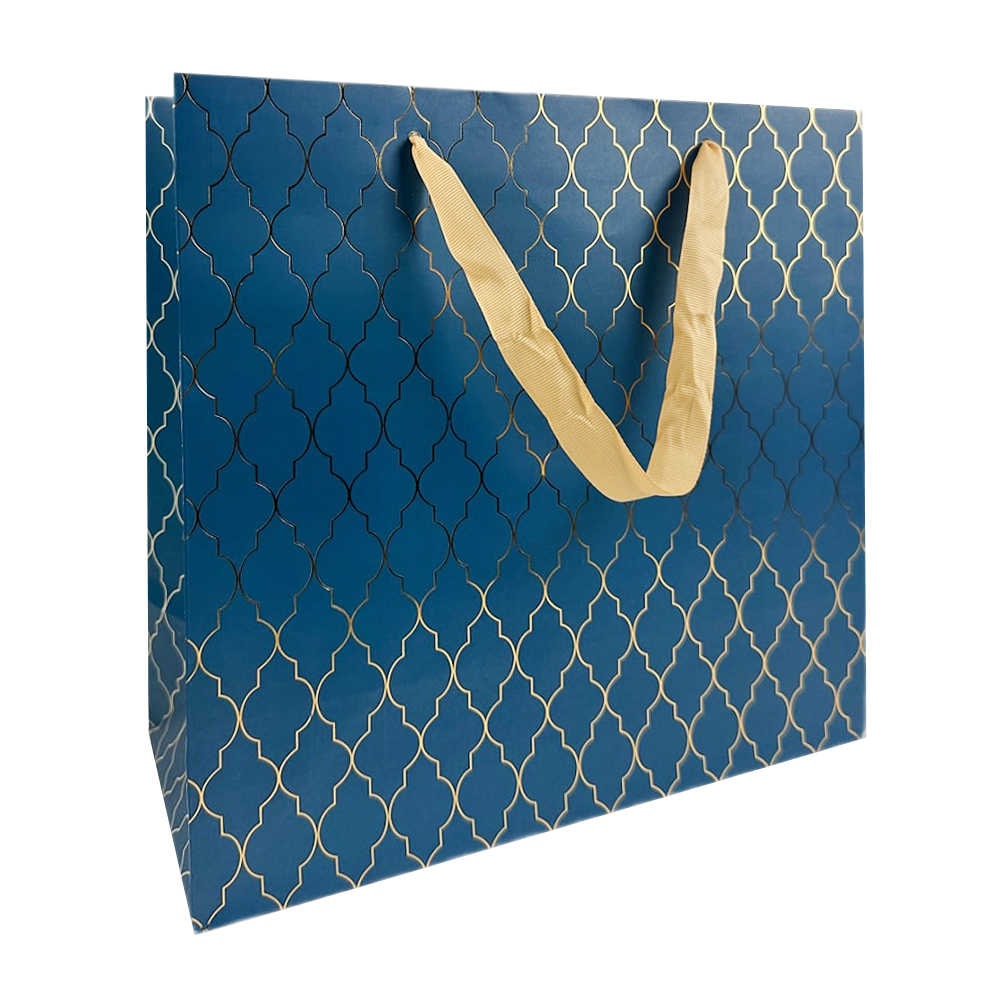 Изображение товара Пакет Подарочный SPAR Золотые Узоры 30*14*30см