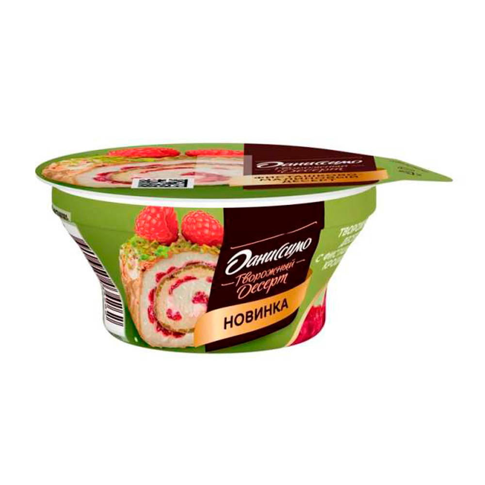 Изображение товара Десерт Творожный Даниссимо Фисташково-Малиновый 3,9% 110г