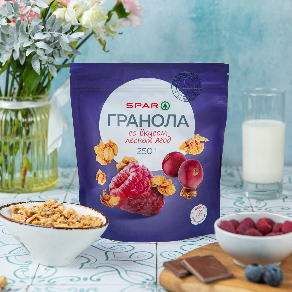 Изображение товара Гранола SPAR со Вкусом Лесных Ягод 250г