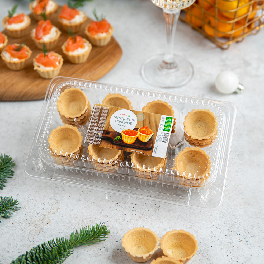 Изображение товара Тарталетки SPAR Соленые Мини 140г