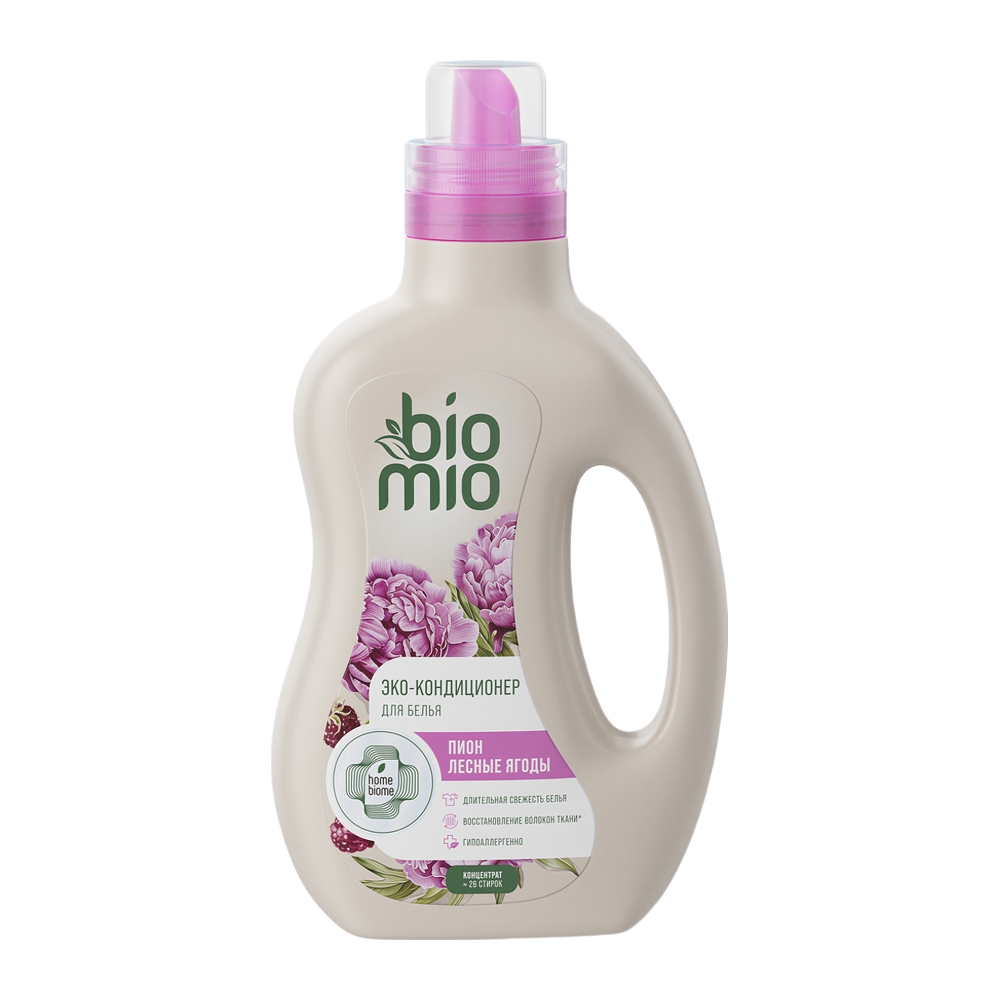 Изображение товара BioMio Пион и Лесные Ягоды — кондиционер для белья 0.8 л