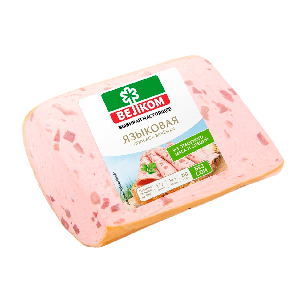 Изображение товара Колбаса Вареная Велком Языковая 400г