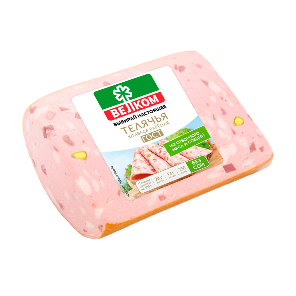 Изображение товара Колбаса Вареная Велком Телячья 400г