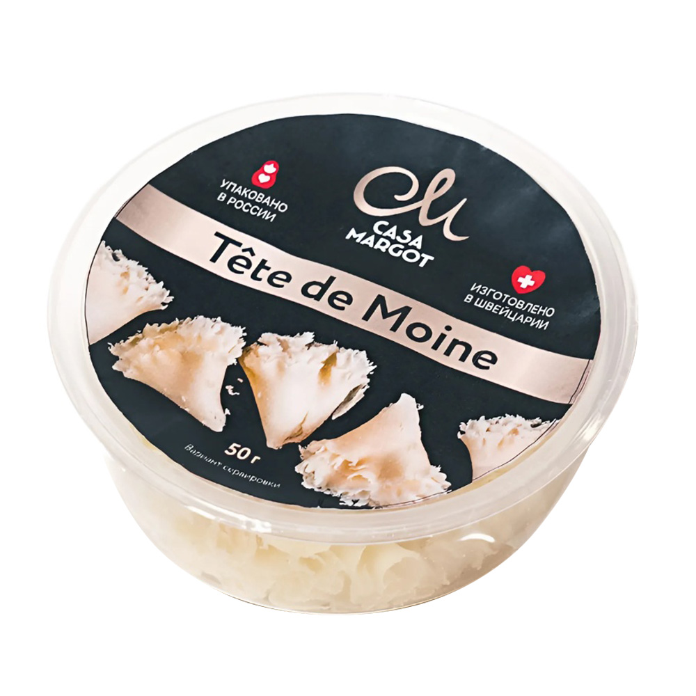 Изображение товара Сыр Тет-Де-Муан Casa Margot Нарезка 51% 50г