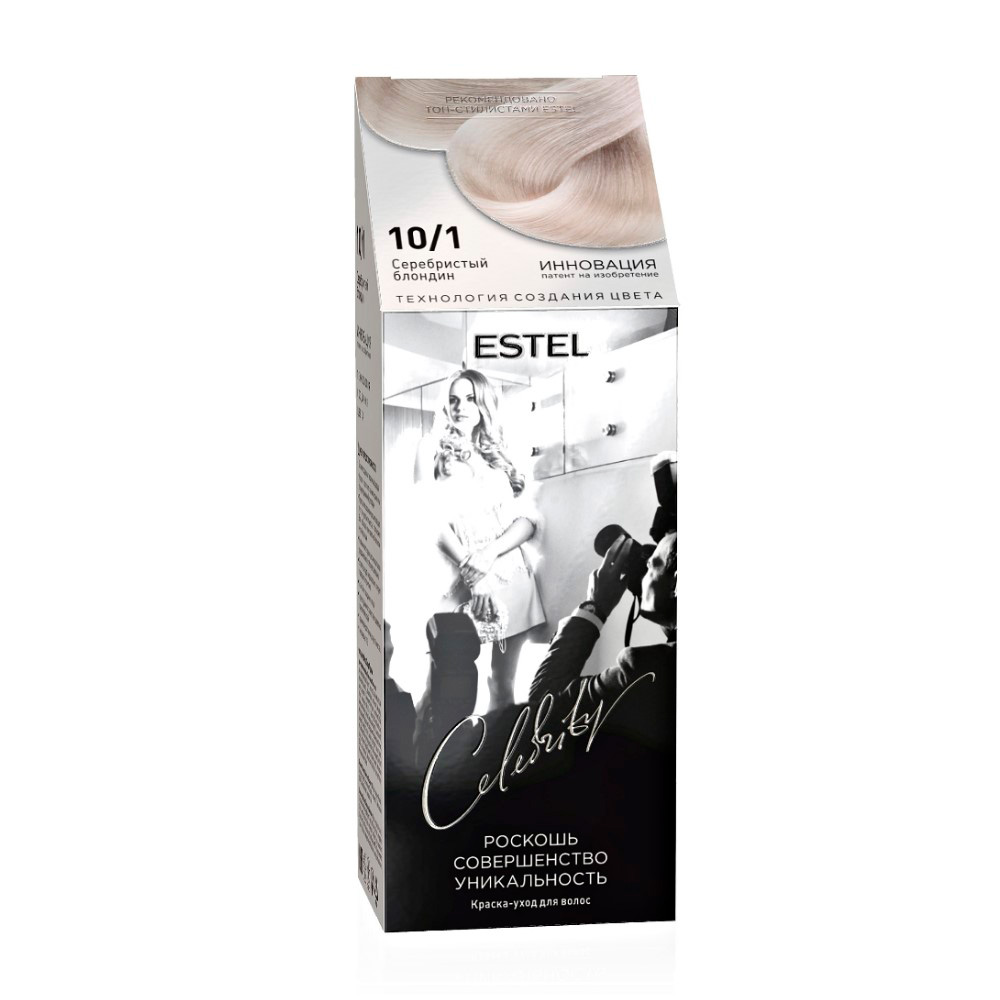 Изображение товара Краска для Волос Estel Celebrity 10/1 Серебристый Блондин