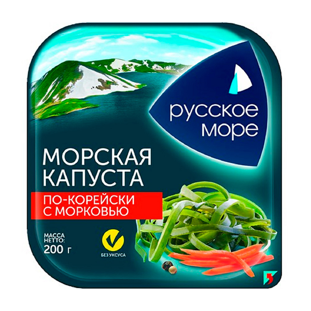Изображение товара Морская Капуста Русское Море по-Корейски с Морковью 200г