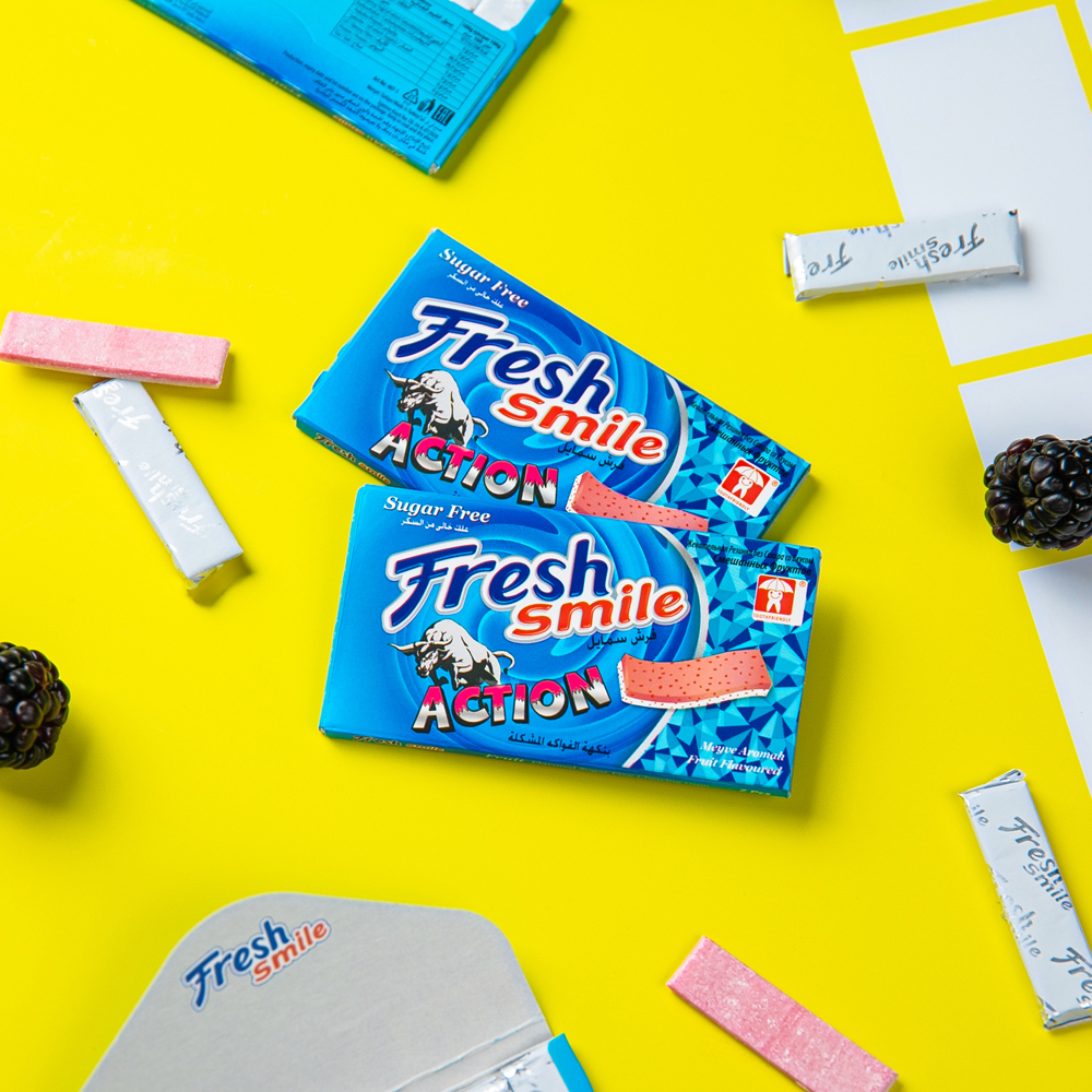 Изображение товара Жевательная Резинка Fresh Smile Action Фруктовая 14г