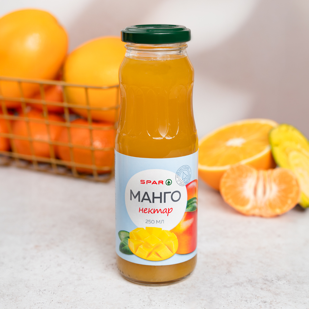 Изображение товара Нектар SPAR из Манго с Мякотью 0,25л Стекло