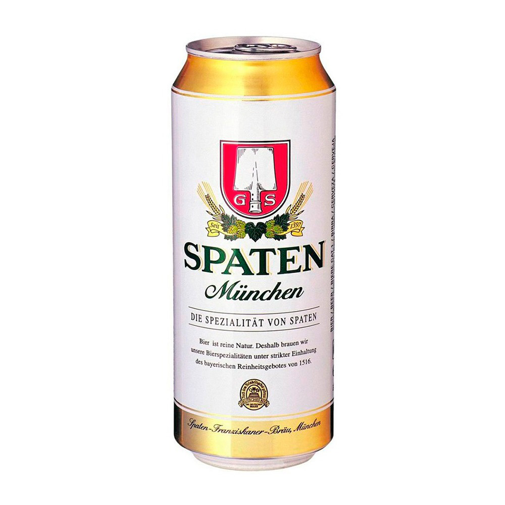 Изображение товара Spaten Munchen Hell Светлое 5,2% 0,5 л ж/б