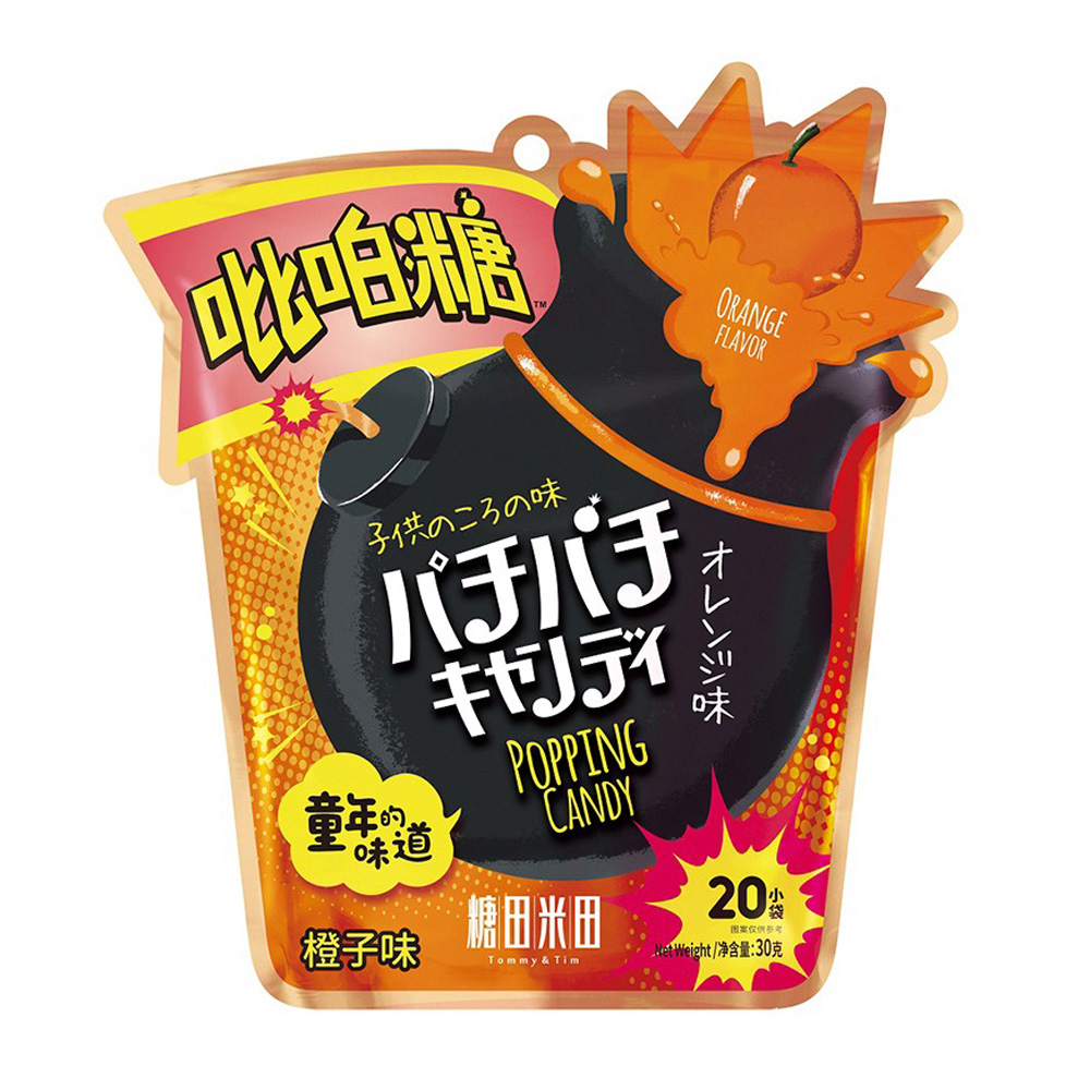 Изображение товара Карамельная Крошка Tommy&tim Взрывная Шипучка Апельсин 30г