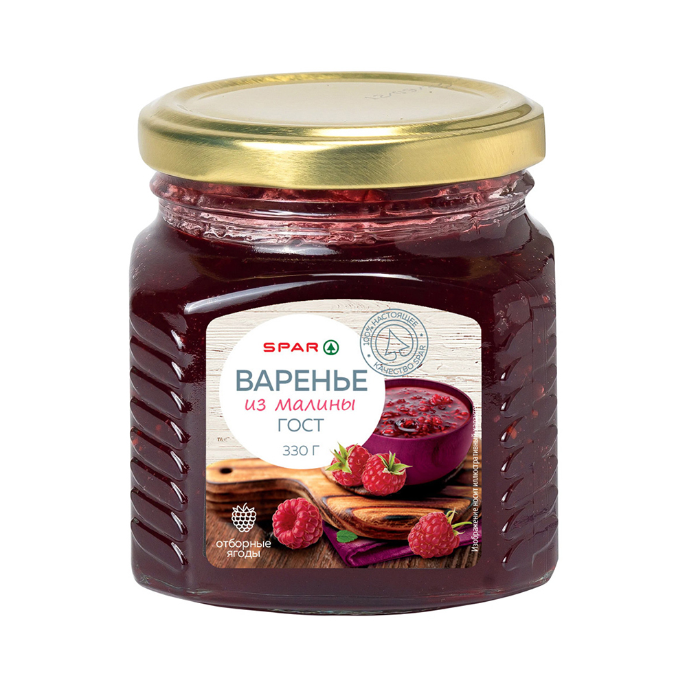 Изображение товара Варенье SPAR Малиновое 330г