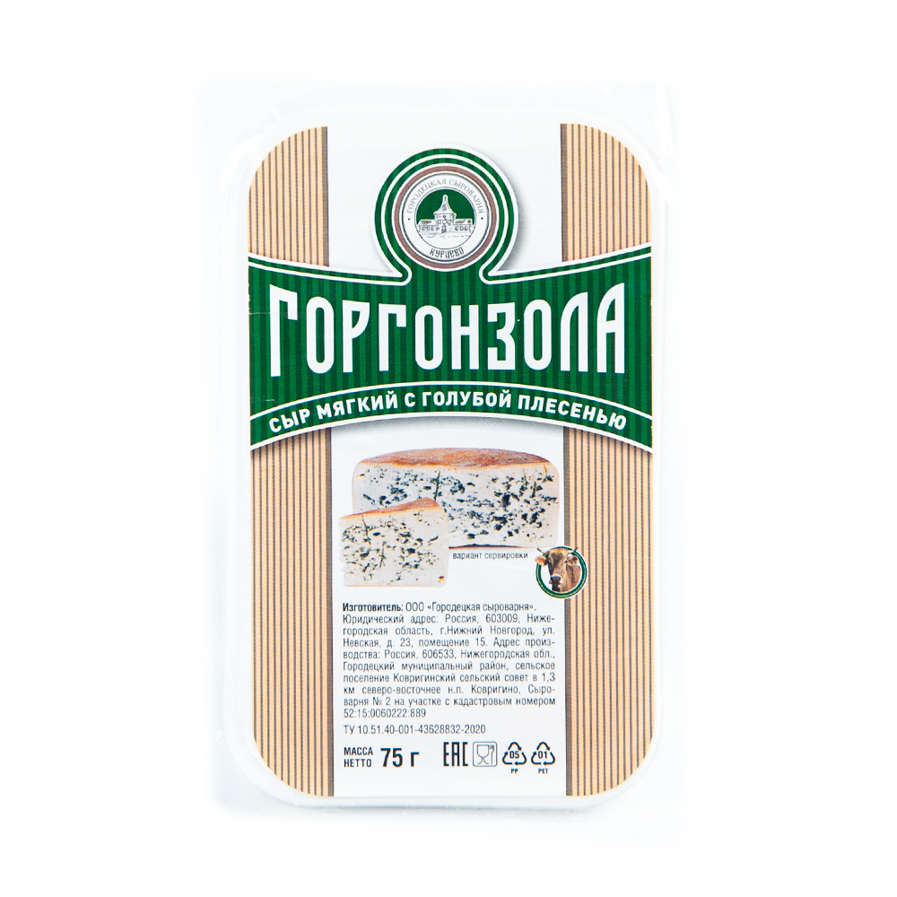Изображение товара Сыр Горгонзола с Голубой Плесенью 50% 75г