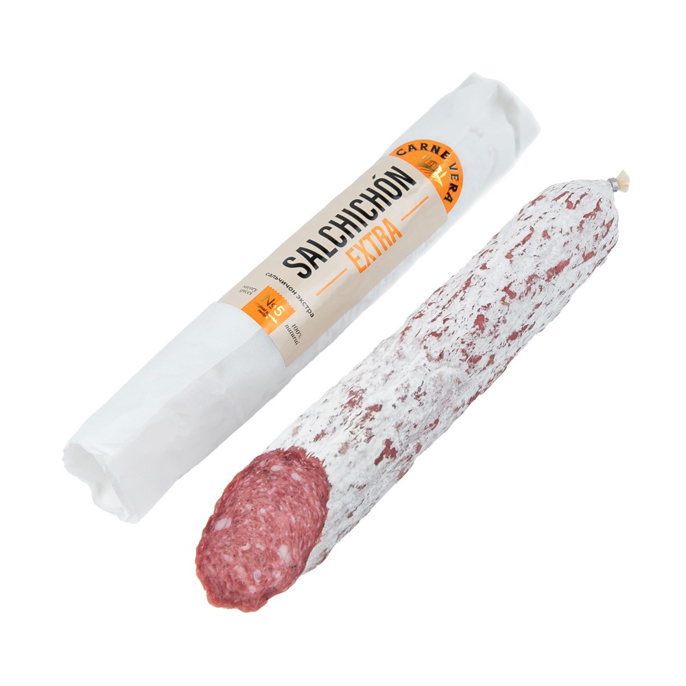 Изображение товара CARNE VERA Сальчичон Экстра - сыровяленая колбаса, 0°C-6°C